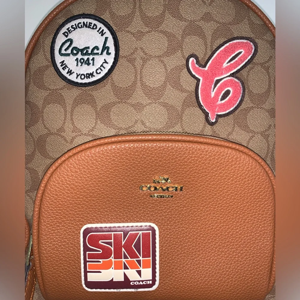 COACH Court 1941 Backpack Patches Ski